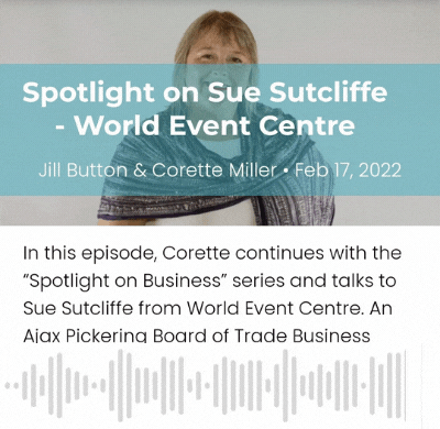 Thryvx podcast interview with Sue Sutcliffe of World Event Center